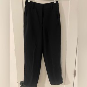 Black cropped Wilfred trousers